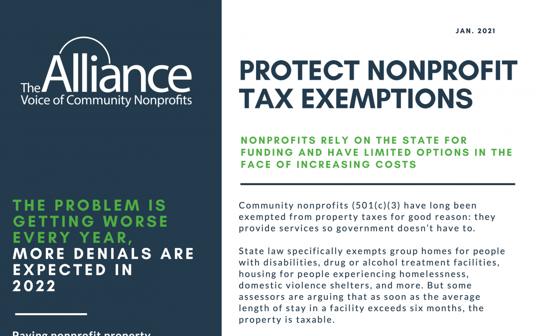 Protect Nonprofit Tax Exemptions
